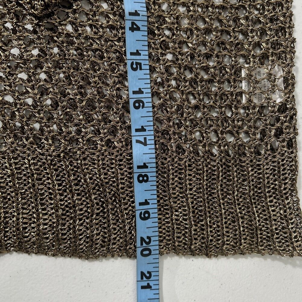 Love Sen Top Women S or M Metallic Fishnet Beach Spring Summer - Picture 8 of 8
